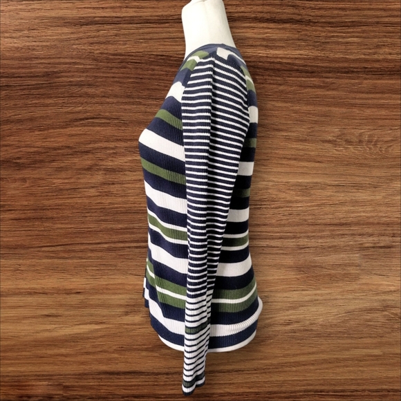 Nine West Women's Striped Sweater Size Medium - Picture 2 of 5